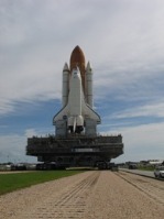 Atlantis' Last Roll out to Pad at KSC