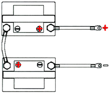 Batteries wired in Series