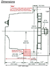 ZRD High Output alternator 1 and 2 inch mounting dimensions