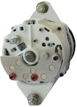 Balmar 95-210 Alternator - back view, 12vdc apx. 175amp, Externally Regulated, 4in Dual Foot Mounting