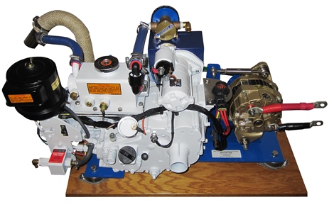ZRD 220amp DC Generator showing ZRD installed optional engine harness